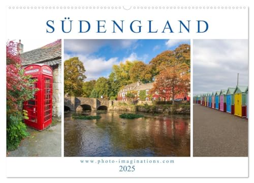 Bezauberndes Südengland (Wandkalender 2025 DIN A2 quer), CALVENDO Monatskalender: Die Fotoreise von Cornwall bis Kent führt entlang bizarrer Küsten, ... und altehrwürdiger Dörfer. (CALVENDO Orte) von CALVENDO