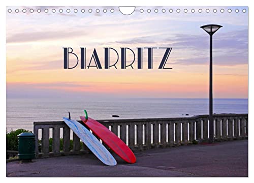 Biarritz (Wandkalender 2025 DIN A4 quer), CALVENDO Monatskalender: Badeort im Baskenland (CALVENDO Orte) von Calvendo