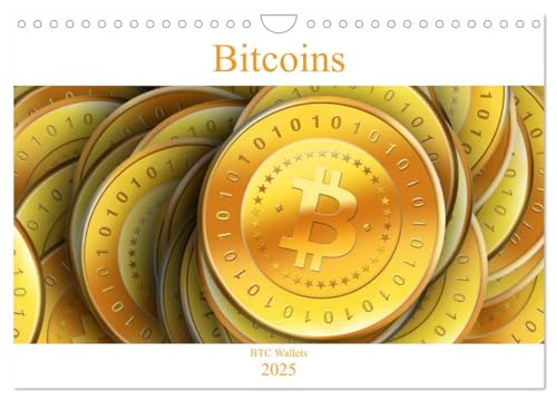 Bitcoins (Wandkalender 2025 DIN A4 quer), CALVENDO Monatskalender von CALVENDO
