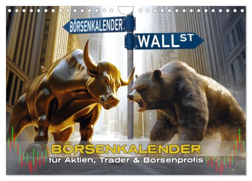 Börsenkalender – der Kalender für Aktien, Trader und Börsenprofis. (Wandkalender 2025 DIN A4 quer), CALVENDO Monatskalender