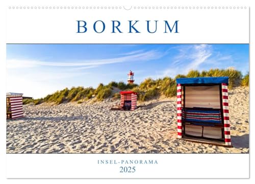 Borkum Inselpanorama (Wandkalender 2025 DIN A2 quer), CALVENDO Monatskalender von CALVENDO