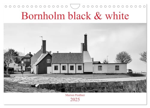 Bornholm black & white (Wandkalender 2025 DIN A4 quer), CALVENDO Monatskalender von CALVENDO