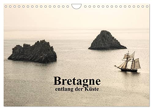Bretagne entlang der Küste (Wandkalender 2025 DIN A4 quer), CALVENDO Monatskalender von CALVENDO