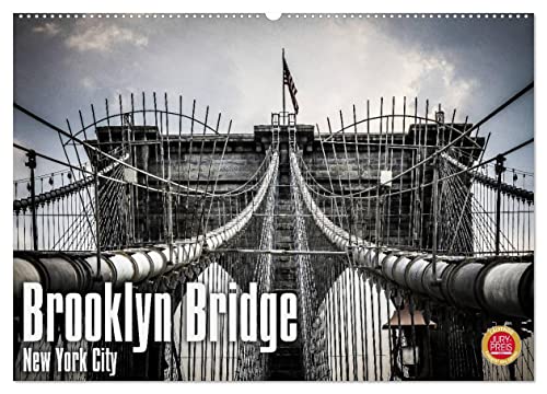 Brooklyn Bridge - New York City (Wandkalender 2025 DIN A2 quer), CALVENDO Monatskalender von CALVENDO