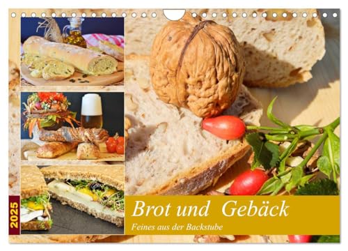 Brot und Gebäck. Feines aus der Backstube (Wandkalender 2025 DIN A4 quer), CALVENDO Monatskalender von CALVENDO