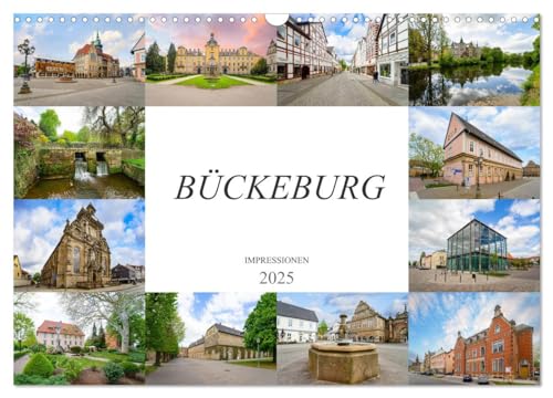 Bückeburg Impressionen (Wandkalender 2025 DIN A3 quer), CALVENDO Monatskalender von CALVENDO