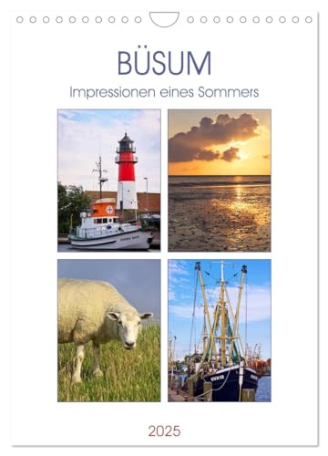Büsum - Impressionen eines Sommers (Wandkalender 2025 DIN A4 hoch), CALVENDO Monatskalender von CALVENDO