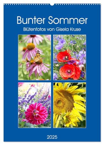 Bunter Sommer (Wandkalender 2025 DIN A2 hoch), CALVENDO Monatskalender von CALVENDO