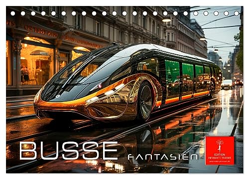 Busse Fantasien (Tischkalender 2025 DIN A5 quer), CALVENDO Monatskalender von CALVENDO