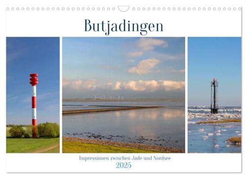 Butjadingen. Impressionen zwischen Jade und Nordsee (Wandkalender 2025 DIN A3 quer), CALVENDO Monatskalender von CALVENDO