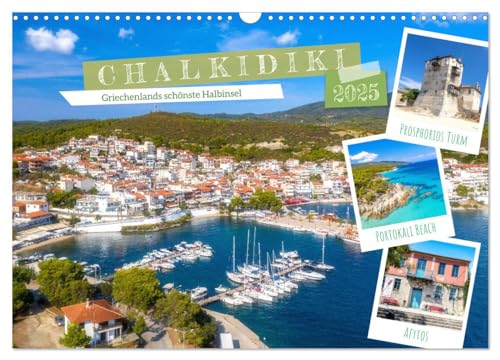 Chalkidiki - Griechenlands schönste Halbinsel (Wandkalender 2025 DIN A3 quer), CALVENDO Monatskalender von CALVENDO
