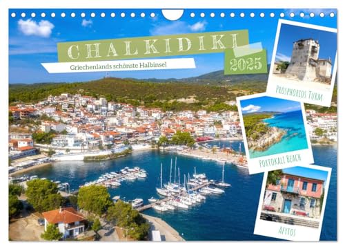 Chalkidiki - Griechenlands schönste Halbinsel (Wandkalender 2025 DIN A4 quer), CALVENDO Monatskalender von CALVENDO