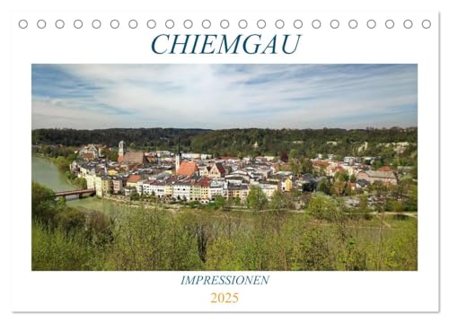 Chiemgau - Impressionen (Tischkalender 2025 DIN A5 quer), CALVENDO Monatskalender von CALVENDO