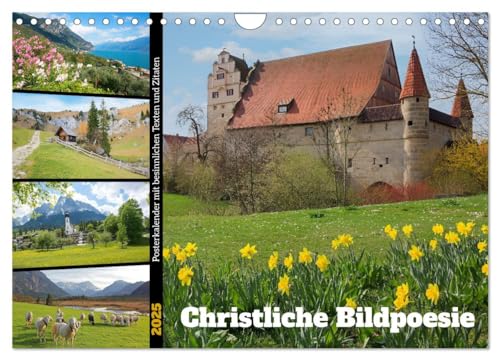 Christliche Bildpoesie (Wandkalender 2025 DIN A4 quer), CALVENDO Monatskalender von CALVENDO