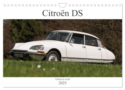 Citroën DS - Göttin in weiß (Wandkalender 2025 DIN A4 quer), CALVENDO Monatskalender: DS - seit 1956 allen Anderen voraus! (CALVENDO Technologie) von CALVENDO