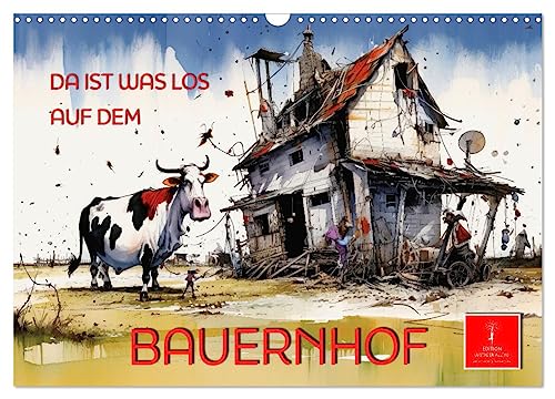 Da ist was los auf dem Bauernhof (Wandkalender 2025 DIN A3 quer), CALVENDO Monatskalender von CALVENDO