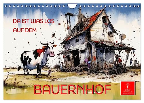 Da ist was los auf dem Bauernhof (Wandkalender 2025 DIN A4 quer), CALVENDO Monatskalender von CALVENDO