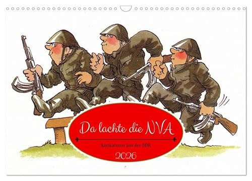 Da lachte die NVA - Karikaturen aus der DDR (Wandkalender 2026 DIN A3 quer), CALVENDO Monatskalender: Ansichtskarten der Militärhandelsorganisation der DDR (CALVENDO Kunst) von Calvendo
