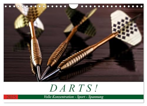 Darts. Konzentration - Sport - Spannung (Wandkalender 2025 DIN A4 quer), CALVENDO Monatskalender von CALVENDO