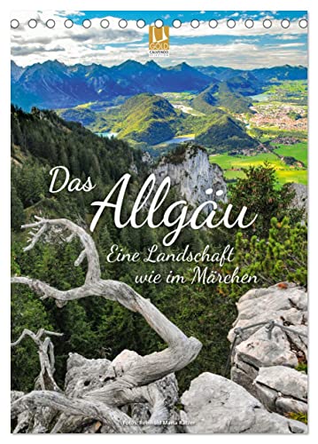 Das Allgäu – eine Landschaft wie im Märchen (Tischkalender 2025 DIN A5 hoch), CALVENDO Monatskalender von CALVENDO