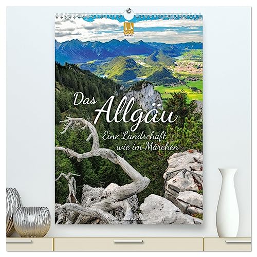 Das Allgäu – eine Landschaft wie im Märchen (hochwertiger Premium Wandkalender 2025 DIN A2 hoch), Kunstdruck in Hochglanz von CALVENDO