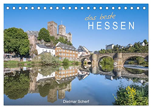 Das beste Hessen (Tischkalender 2025 DIN A5 quer), CALVENDO Monatskalender von CALVENDO