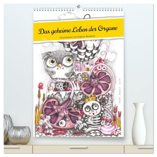 Das geheime Leben der Organe (hochwertiger Premium Wandkalender 2026 DIN A2 hoch), Kunstdruck in Hochglanz von CALVENDO