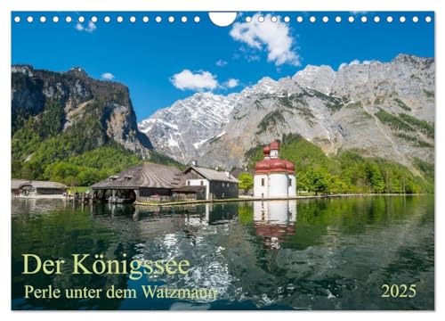 Der Königssee Perle unter dem Watzmann (Wandkalender 2025 DIN A4 quer), CALVENDO Monatskalender von CALVENDO