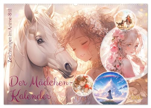 Der Mädchen-Kalender (Wandkalender 2025 DIN A2 quer), CALVENDO Monatskalender von CALVENDO