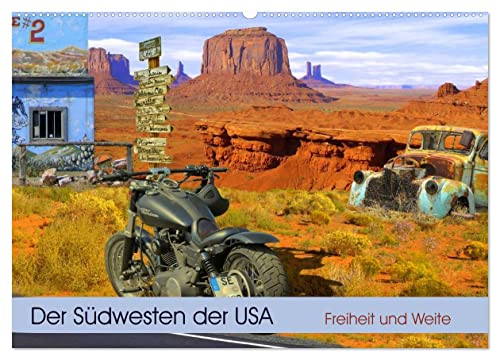 Der Südwesten der USA. Freiheit und Weite (Wandkalender 2025 DIN A2 quer), CALVENDO Monatskalender von CALVENDO