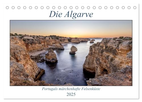 Die Algarve - Portugals märchenhafte Felsenküste (Tischkalender 2025 DIN A5 quer), CALVENDO Monatskalender von CALVENDO