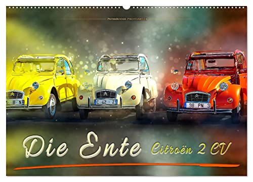 Die Ente - Citroën 2CV (Wandkalender 2025 DIN A2 quer), CALVENDO Monatskalender von CALVENDO