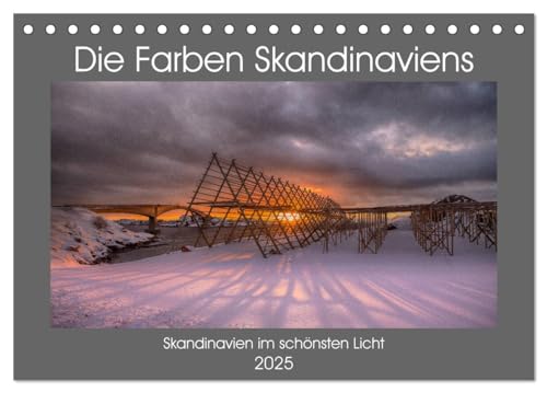Die Farben Skandinaviens (Tischkalender 2025 DIN A5 quer), CALVENDO Monatskalender von CALVENDO