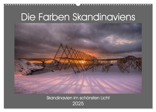Die Farben Skandinaviens (Wandkalender 2025 DIN A2 quer), CALVENDO Monatskalender von CALVENDO
