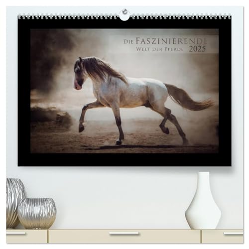 Die Faszinierende Welt der Pferde (hochwertiger Premium Wandkalender 2025 DIN A2 quer), Kunstdruck in Hochglanz von CALVENDO
