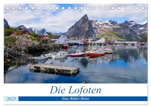 Die Lofoten - Eine Bilder-Reise (Tischkalender 2025 DIN A5 quer), CALVENDO Monatskalender von CALVENDO