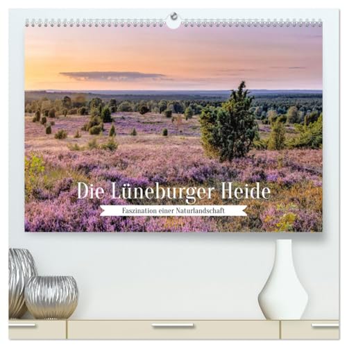 Die Lüneburger Heide - Faszination einer Naturlandschaft (hochwertiger Premium Wandkalender 2025 DIN A2 quer), Kunstdruck in Hochglanz von CALVENDO