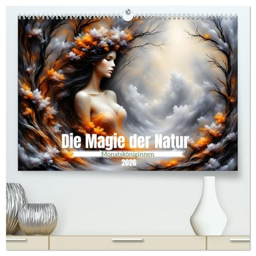 Die Magie der Natur Monatsköniginnen (hochwertiger Premium Wandkalender 2026 DIN A2 quer), Kunstdruck in Hochglanz von CALVENDO