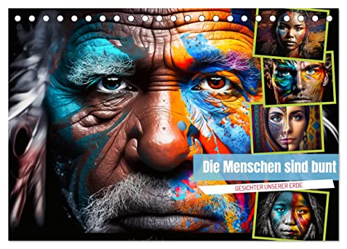 Die Menschen sind bunt (Tischkalender 2026 DIN A5 quer), CALVENDO Monatskalender von CALVENDO