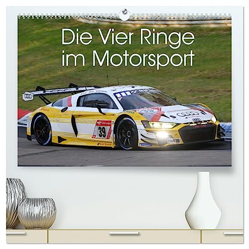 Die Vier Ringe im Motorsport (hochwertiger Premium Wandkalender 2025 DIN A2 quer), Kunstdruck in Hochglanz von CALVENDO