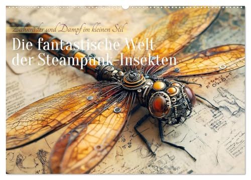 Die fantastische Welt der Steampunk-Insekten (Wandkalender 2025 DIN A2 quer), CALVENDO Monatskalender