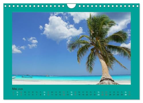 Die schönsten Strände Karibik (Wandkalender 2026 DIN A4 quer), CALVENDO Monatskalender: Die schönsten Strände Karibiks machen Lust auf Meer! (CALVENDO Orte) von Calvendo
