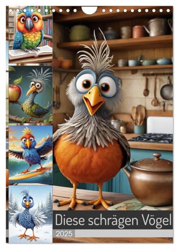 Diese schrägen Vögel (Wandkalender 2025 DIN A4 hoch), CALVENDO Monatskalender von CALVENDO