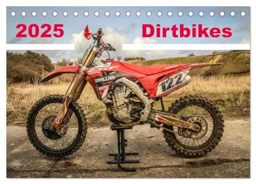 Dirtbikes 2025 (Tischkalender 2025 DIN A5 quer), CALVENDO Monatskalender von CALVENDO