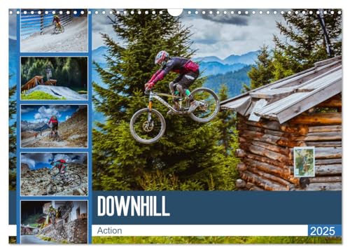 Downhill Action (Wandkalender 2025 DIN A3 quer), CALVENDO Monatskalender von CALVENDO