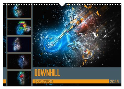 Downhill Explosion (Wandkalender 2025 DIN A3 quer), CALVENDO Monatskalender von CALVENDO