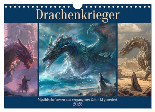 Drachenkrieger (Wandkalender 2025 DIN A4 quer), CALVENDO Monatskalender von CALVENDO