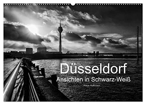 Düsseldorf Ansichten in Schwarz-Weiß (Wandkalender 2026 DIN A2 quer), CALVENDO Monatskalender: Düsseldorf - Faszination in Schwarz-Weiß (CALVENDO Orte) von CALVENDO