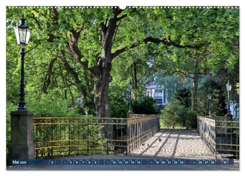 Düsseldorfer Parklandschaften (Wandkalender 2025 DIN A2 quer), CALVENDO Monatskalender: Bezaubernde Impressionen aus Düsseldorfer Parks (CALVENDO Orte) von Calvendo
