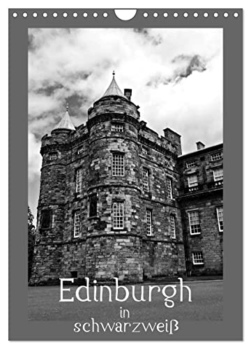 Edinburgh in schwarzweiß (Wandkalender 2025 DIN A4 hoch), CALVENDO Monatskalender von CALVENDO